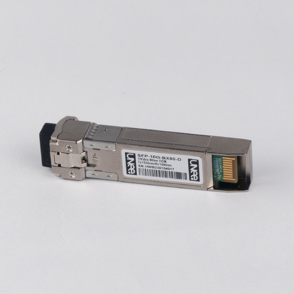 SFP+ 80KM 10G Bidirecional Unee 10G-BXU8-1490 1490nm-TX/1550nm-RX