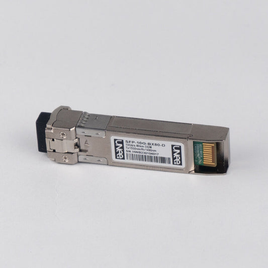 SFP+ 80KM 10G Bidirecional Unee 10G-BXU8-1490 1490nm-TX/1550nm-RX